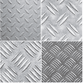 Алюминиевый рифленый лист квинтет